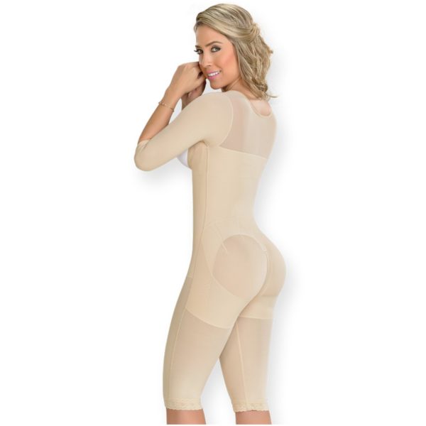 Quarter Sleeves Powernet Bodysuit Shaper