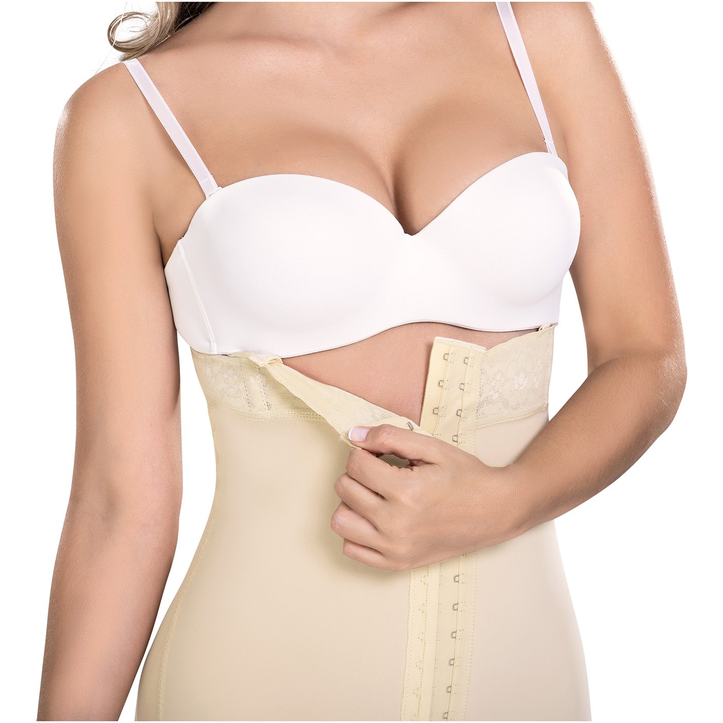 Removable Straps Powernet Bodysuit Shaper