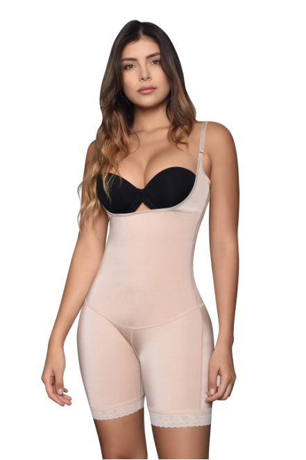 Open Bottom Mid-Thigh Shaper